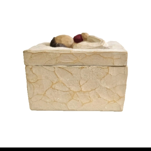 Willow Tree Square Keepsake  Trinket Love Box by Lordi  From the Heart 2003 - Picture 6 of 13